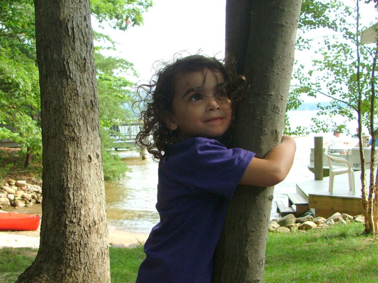 Hugging a tree at SML